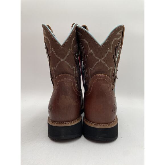 Justin GY9960 CHISEL Women's NEW Nano Composite-Toe Boot Brown US Size 11 - Picture 7 of 11